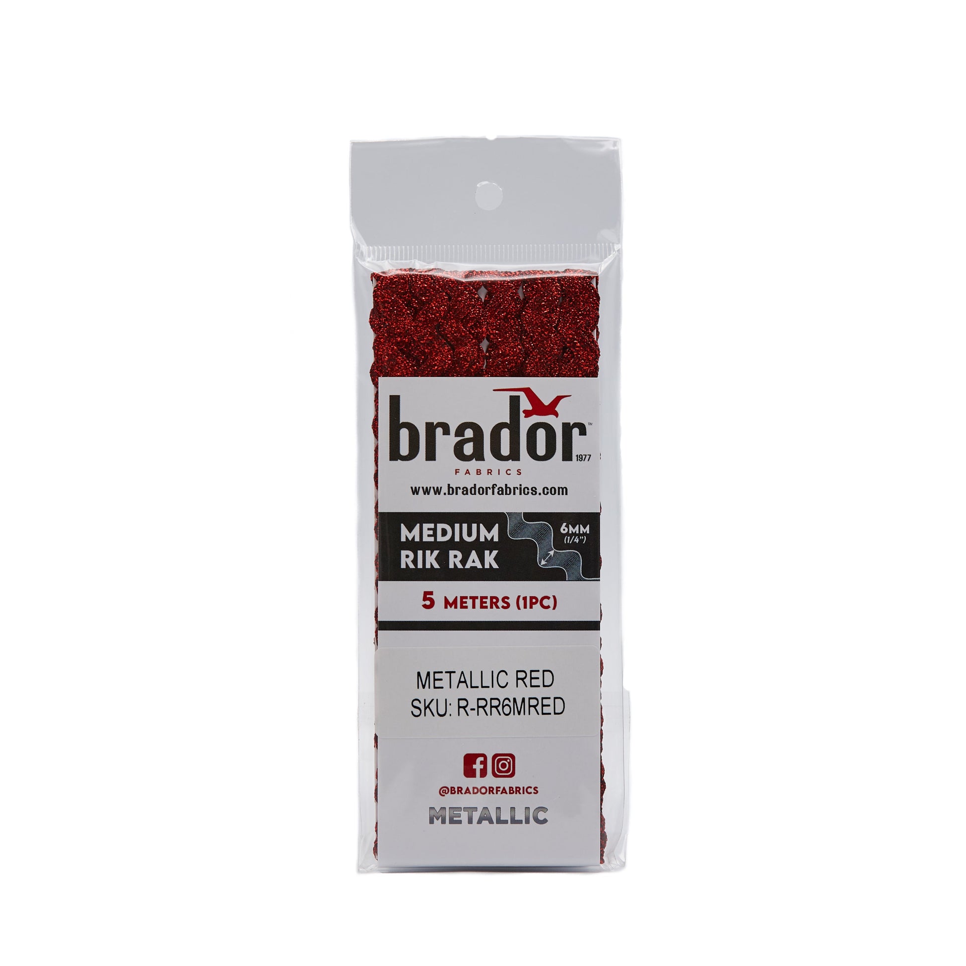 Rik Rak - Metallic Red (pack)