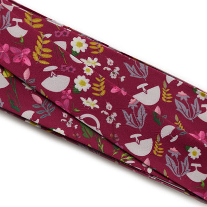 InukChic® Floral / Ulu Bias (Style 2) Raspberry