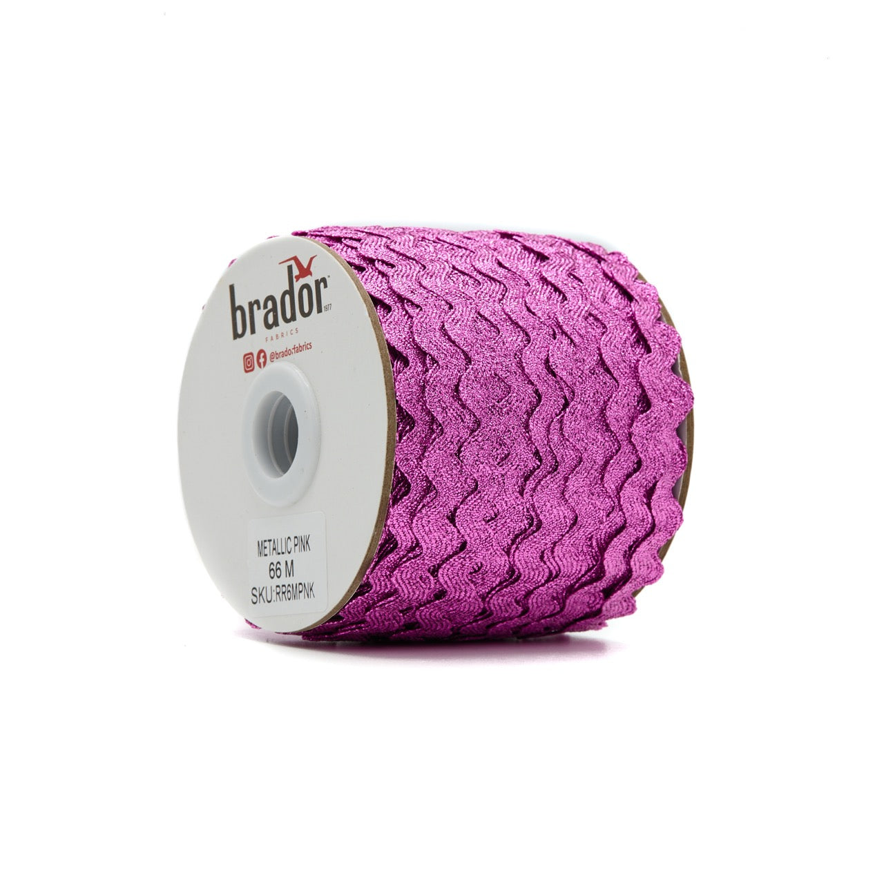 Rik Rak - Metallic Pink (roll)
