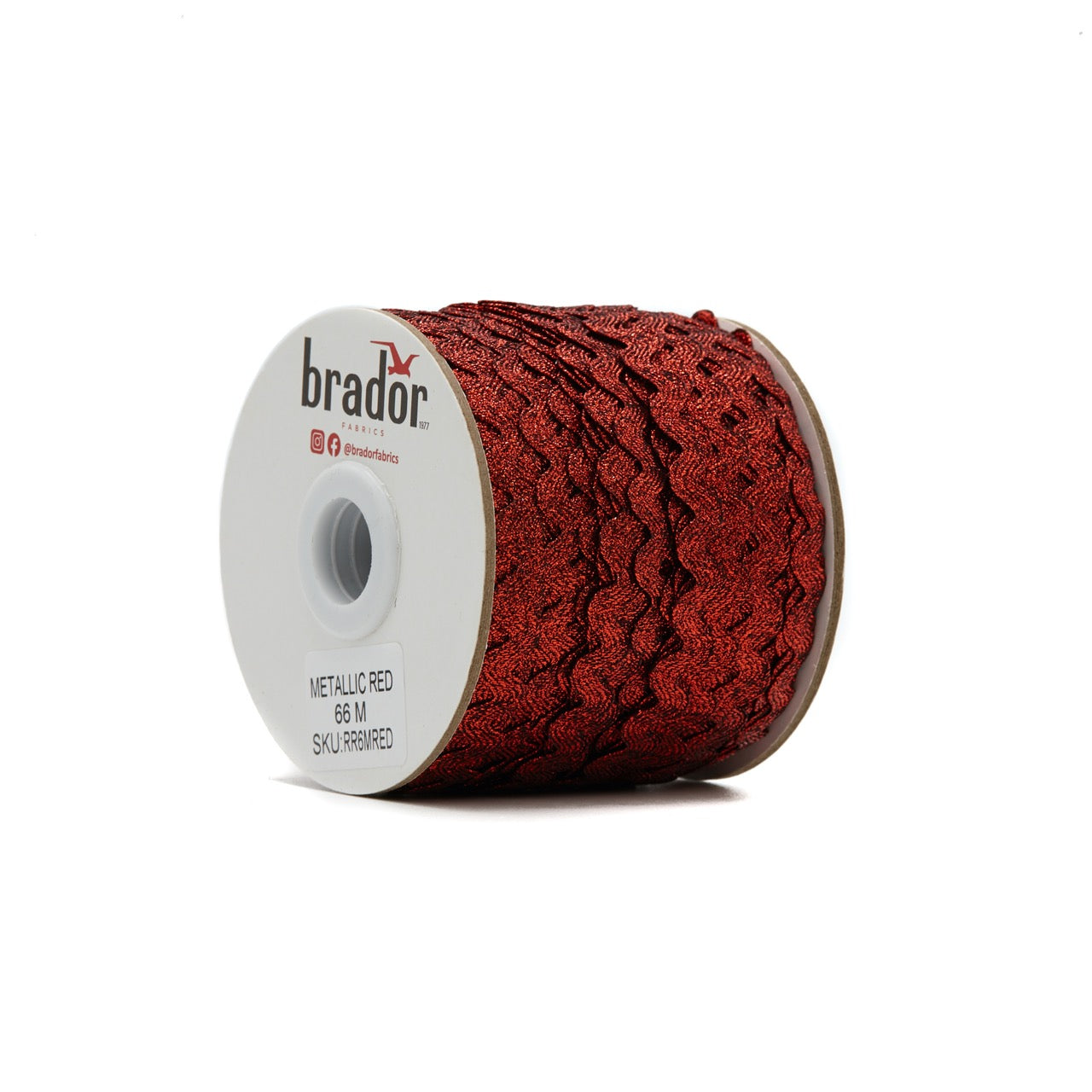 Rik Rak - Metallic Red – Brador Fabrics