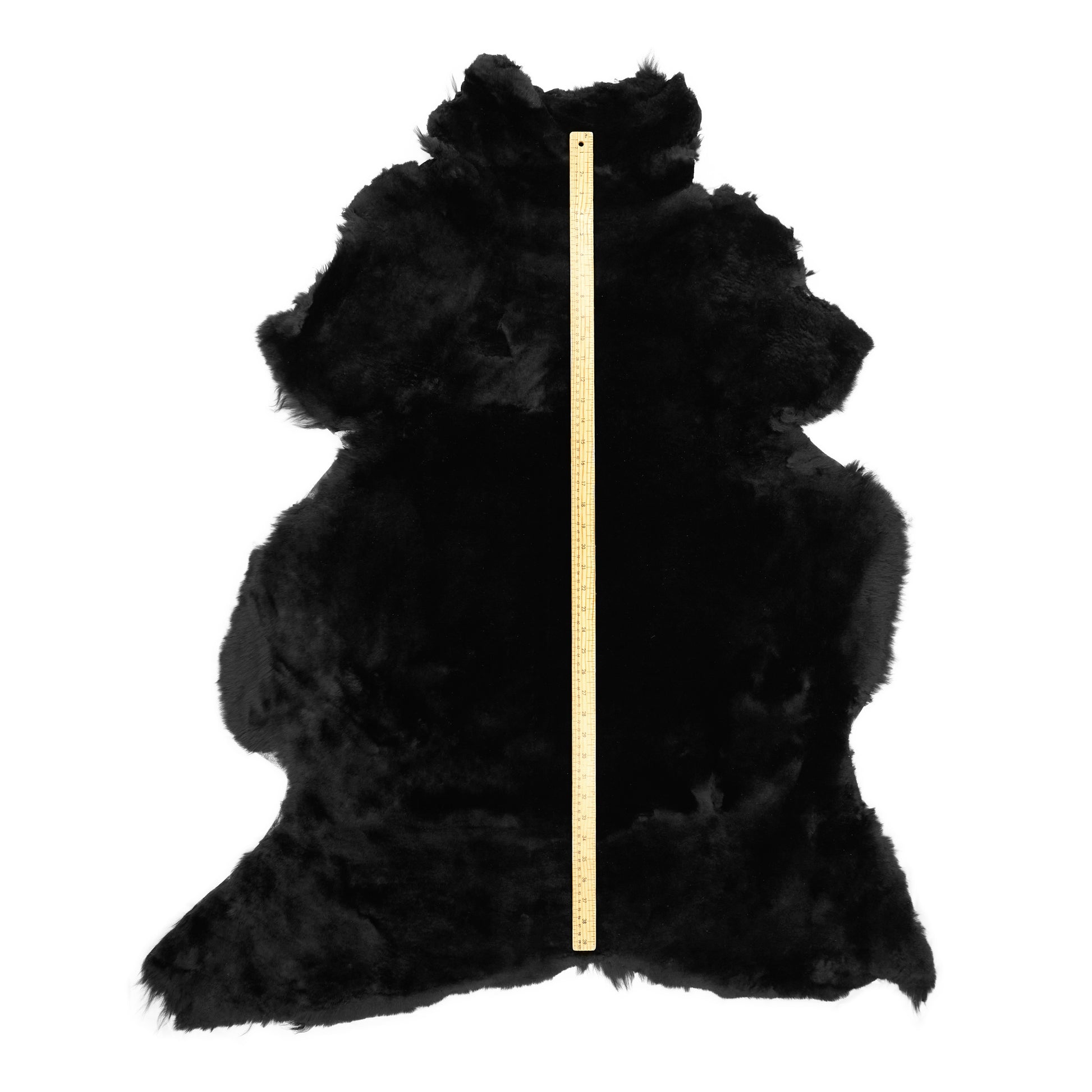 Sheared Sheepskin - Black (measured)