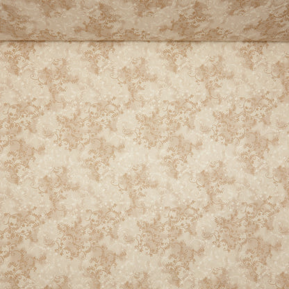 Quilting Cotton - Floral - Tan Flourish