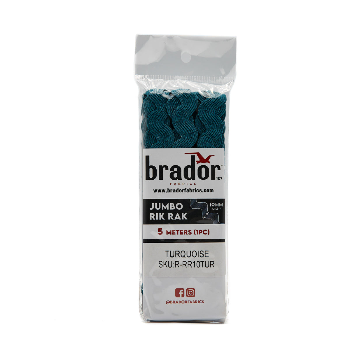 Rik Rak Rik Rak - Turquoise – Brador Fabrics