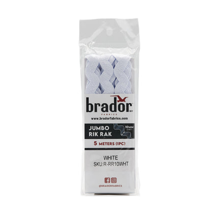 Rik Rak - White 10mm Pack