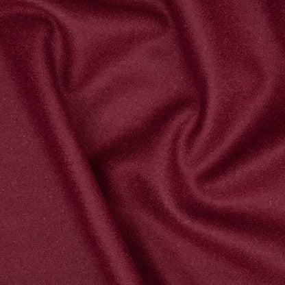 Wool Melton Burgundy (detail)