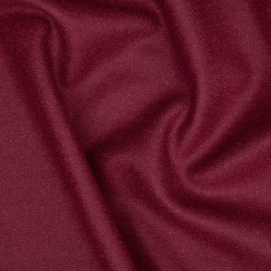 Wool Melton Burgundy (detail)