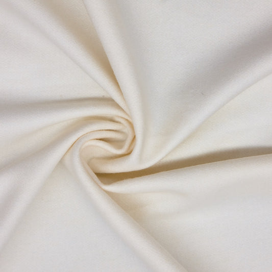 Wool Melton Ivory (detail)