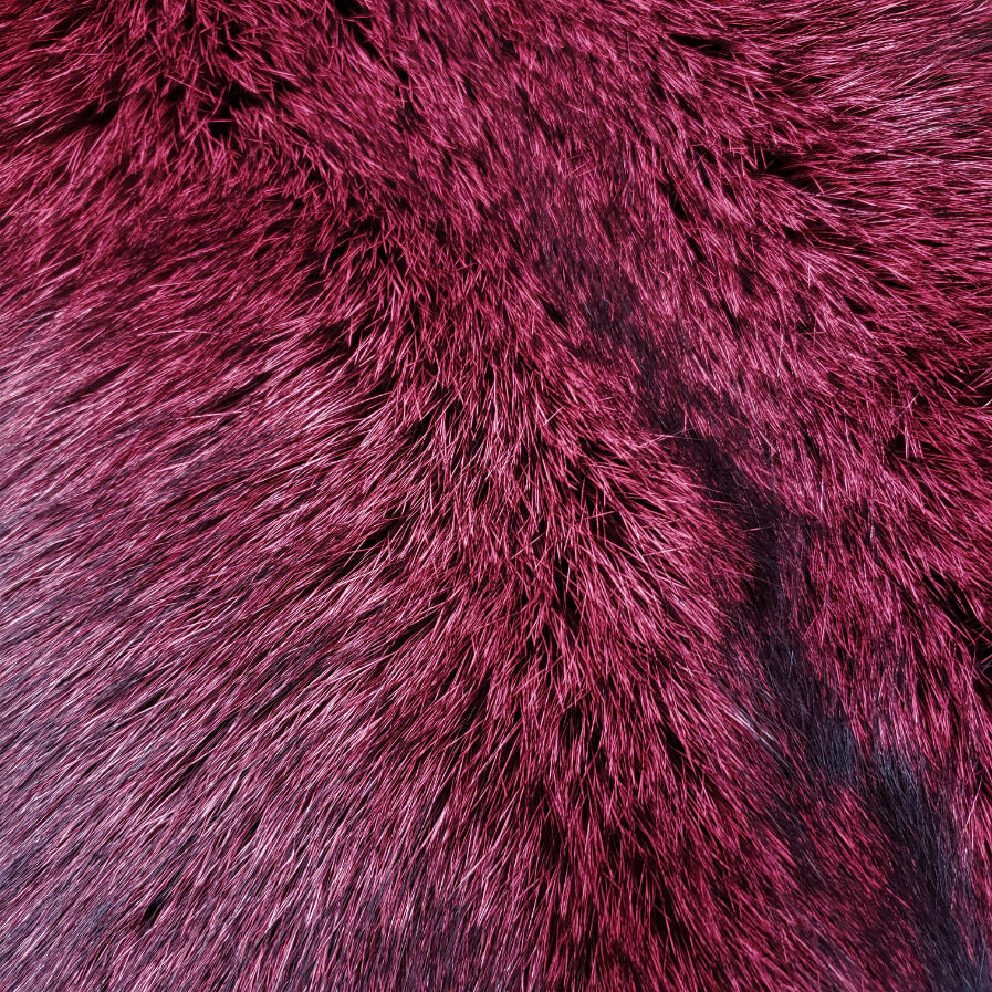 Dyed Indigo Fox - Wineberry
