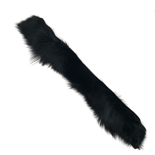 Fox Fur Strips - Black