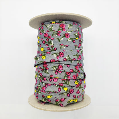 Biais Floral - Rose