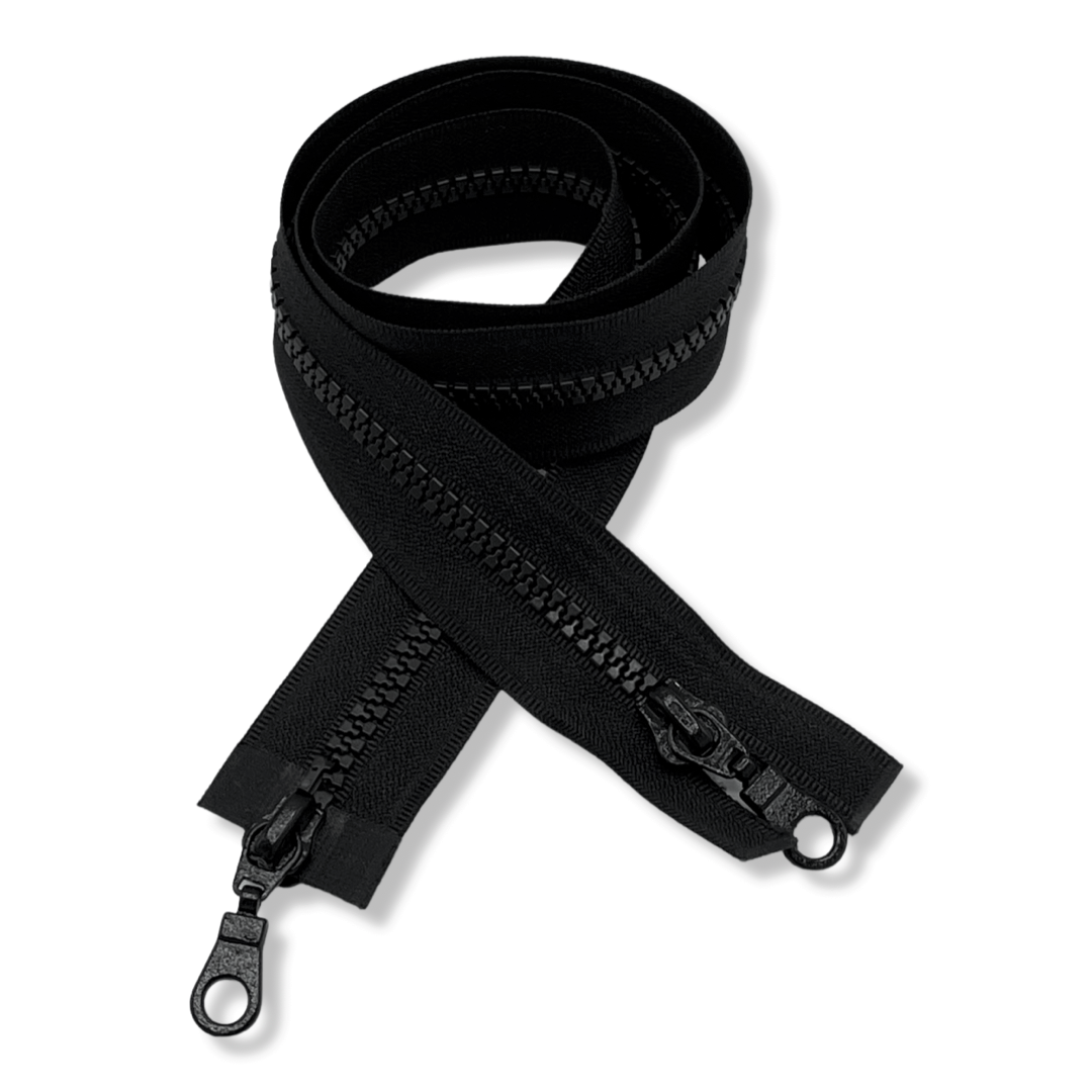 2-Way Separable Zippers - black