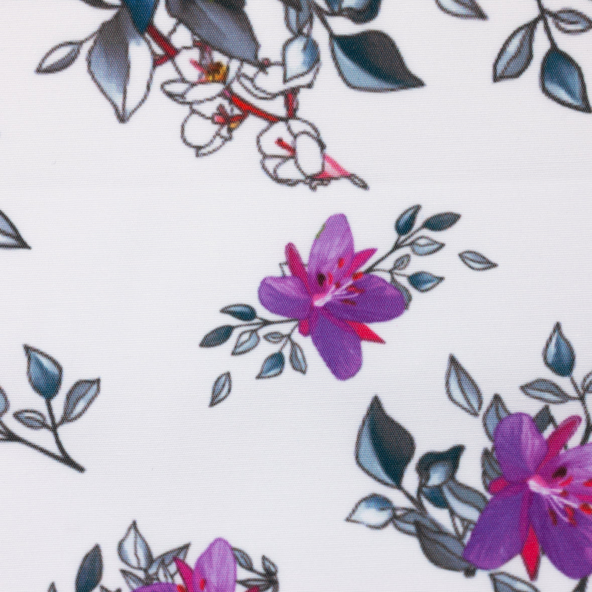 Arctic Floral - White (detail)