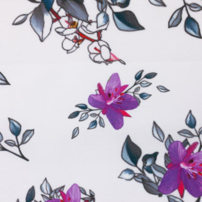 Arctic Floral - White (detail)