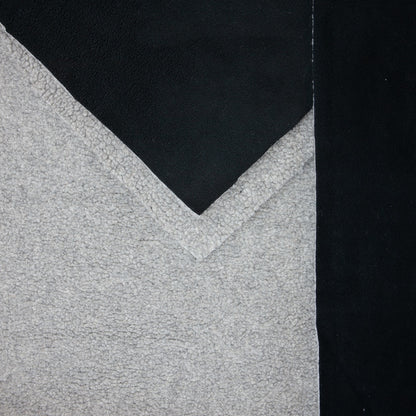 Bonded Sherpa Pile Lining - Stone Grey / Black (backing)