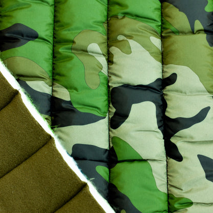 Quilted Polar, 2-Sided, 13oz Camo - Army Green / Olive (combined)