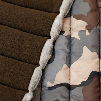 Quilted Polar, 2-Sided, 13oz Camo - Beige / Brown (combined)