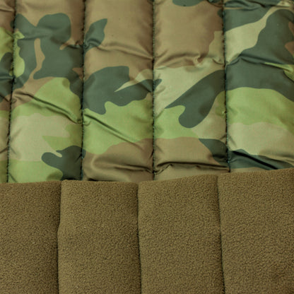 Quilted Polar, 2-Sided, 13oz Camo - Woodland / Brown (lined)