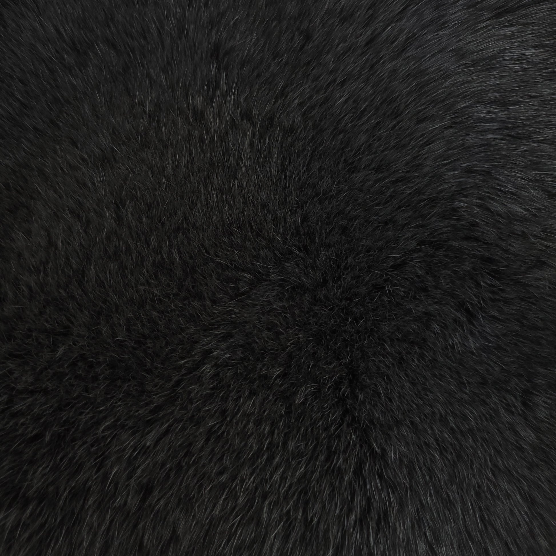 Close-up of a textured charcoal-colored Fur