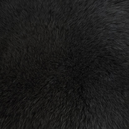 Close-up of a textured charcoal-colored Fur