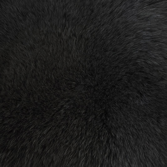 Close-up of a textured charcoal-colored Fur
