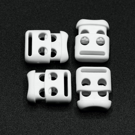 Cord Stoppers - Flat - White (top)