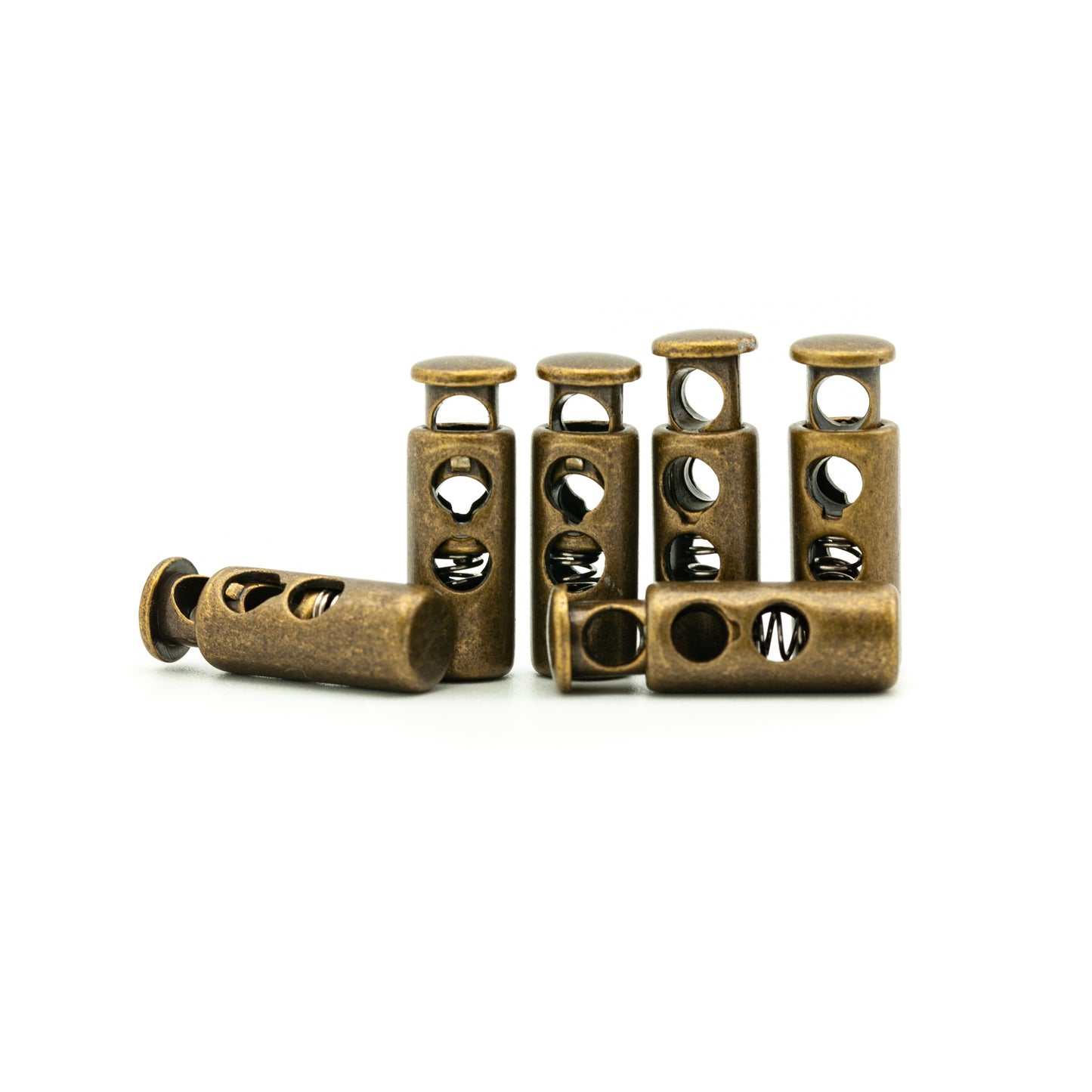 Cord Stoppers - Metal - Bronze (side)