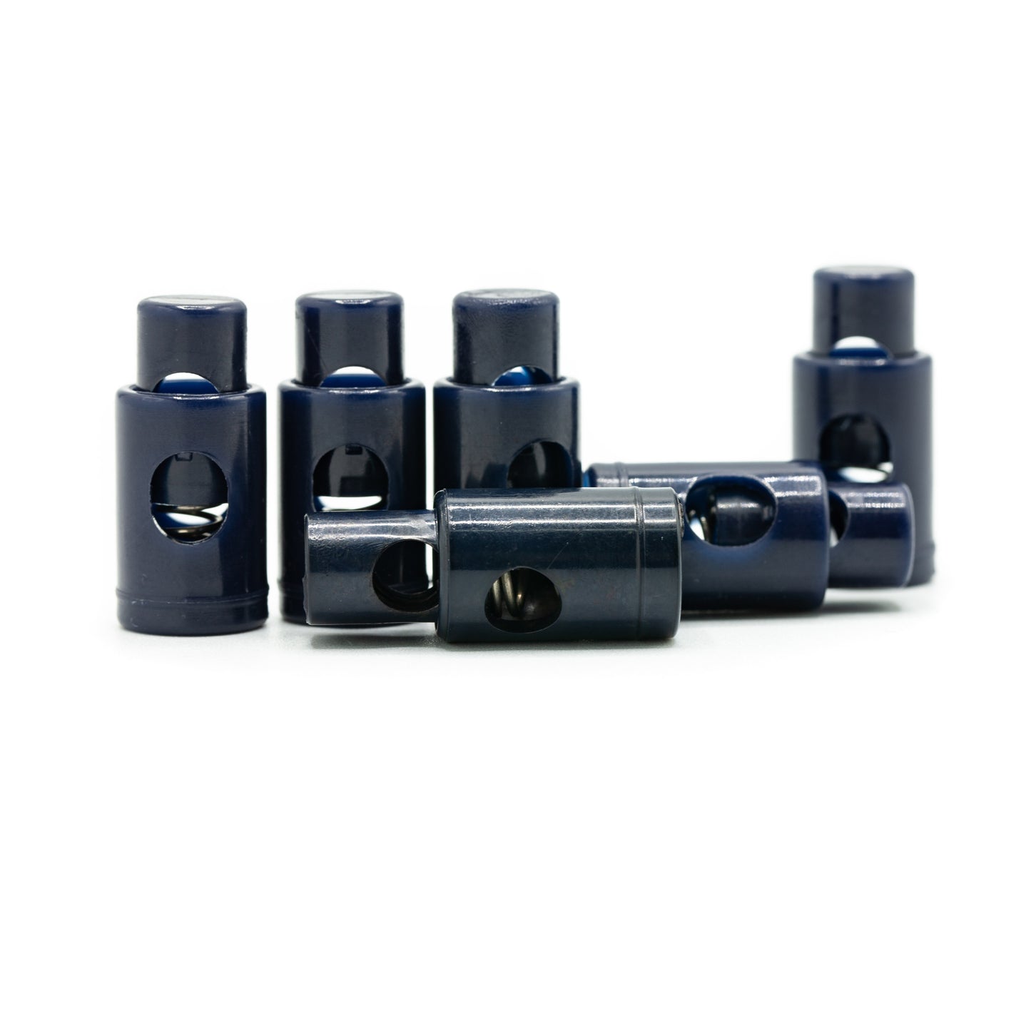Cord Stoppers - Barrel - Navy (side)