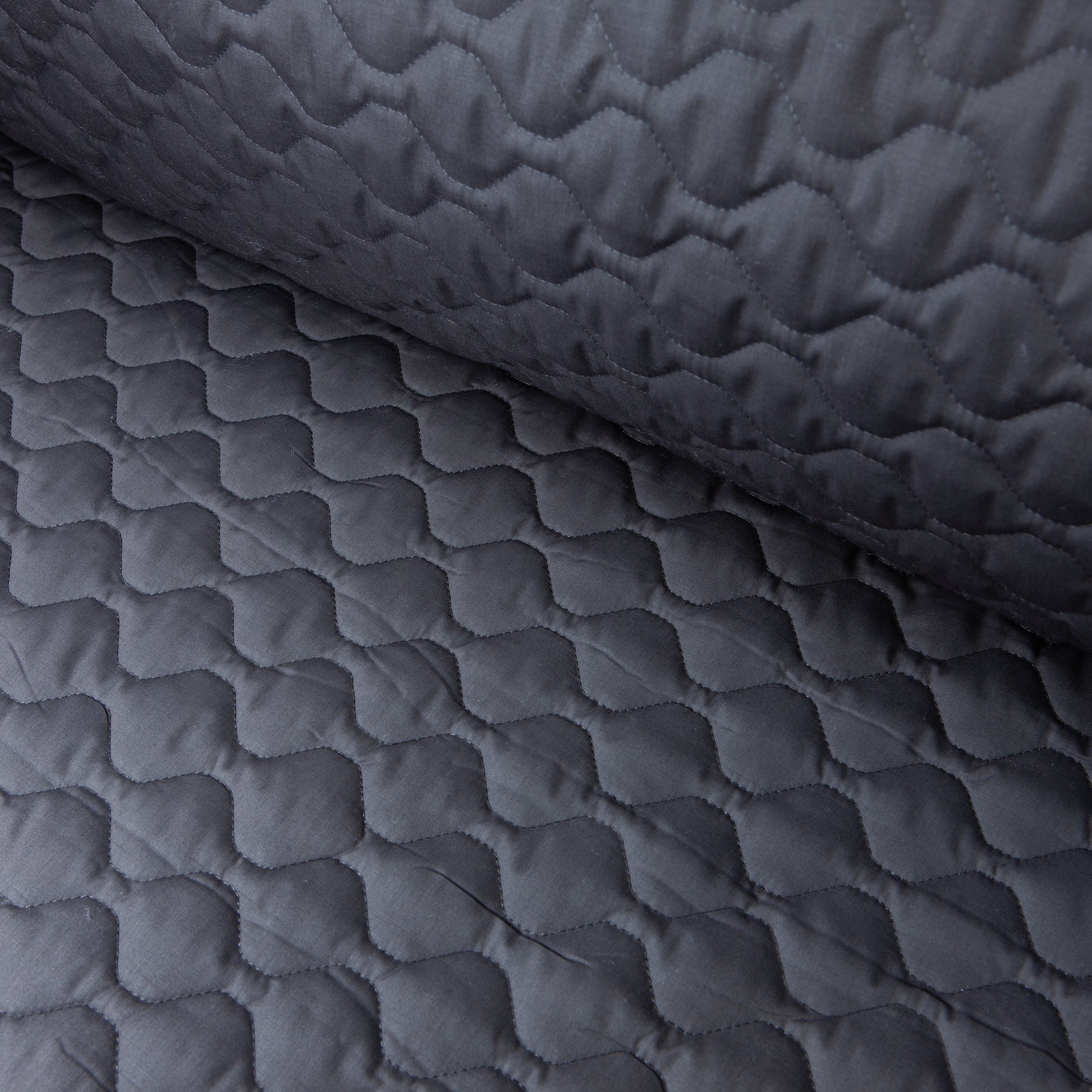 Cotton Quilt - Charcoal (wide)