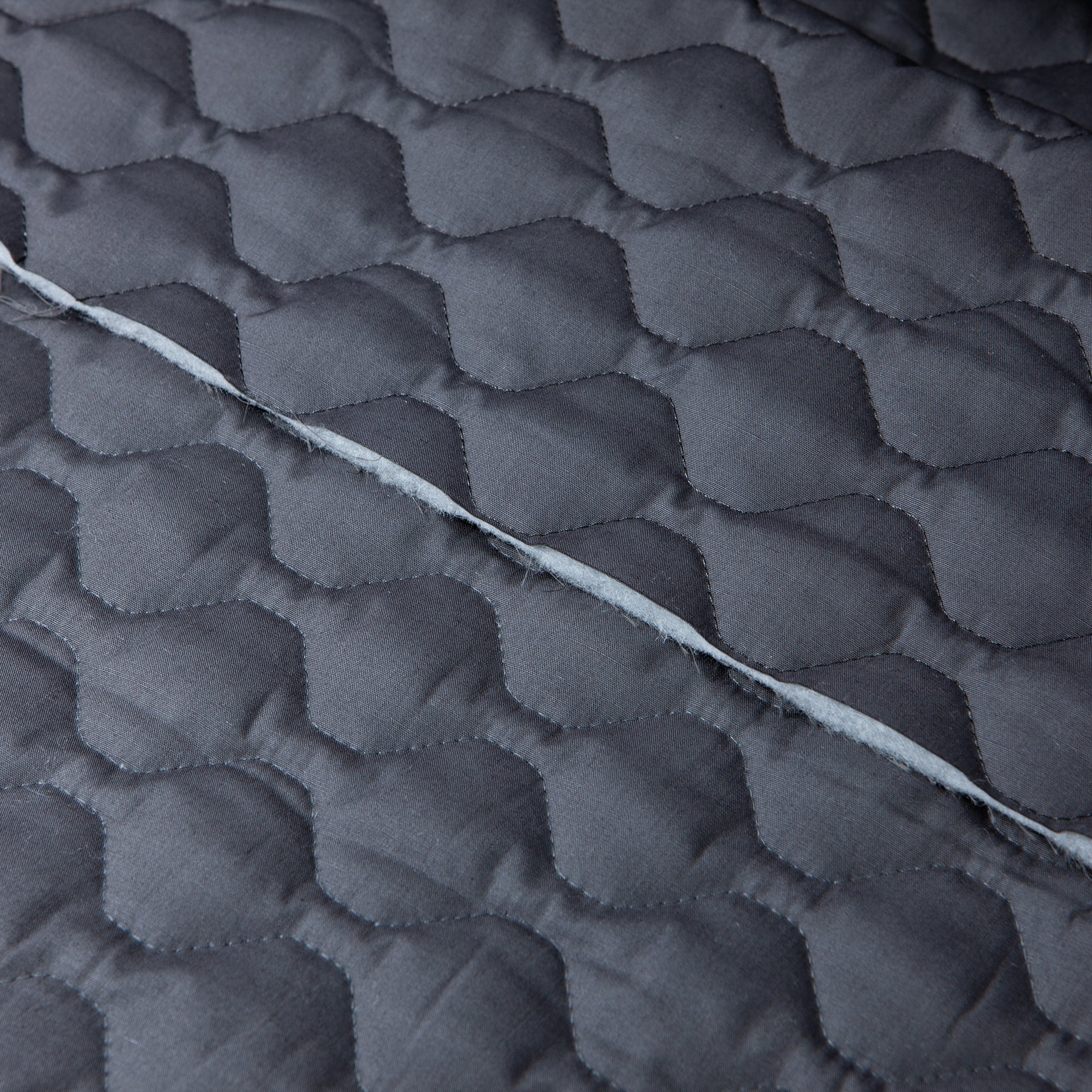 Cotton Quilt - Charcoal (detail)