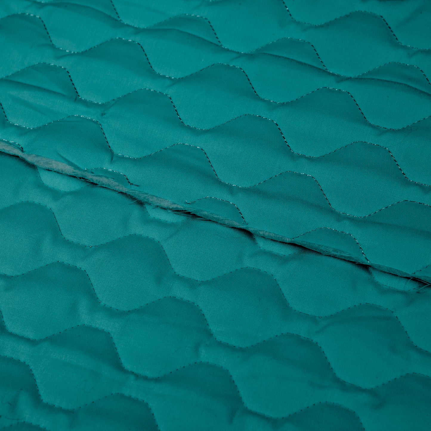 Cotton Quilt - Turquoise (detail)