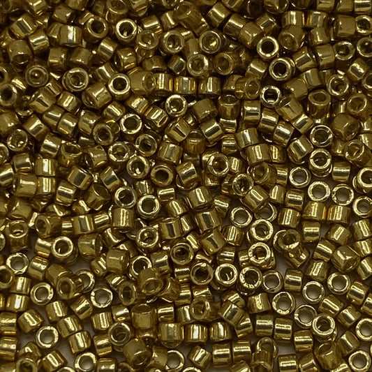 Delica beads - galvanized - Gold