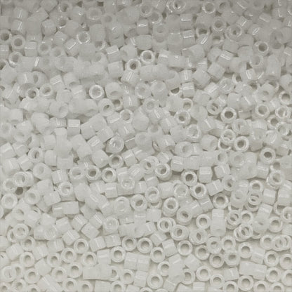 Delica Beads - Opaque -  Chalk White