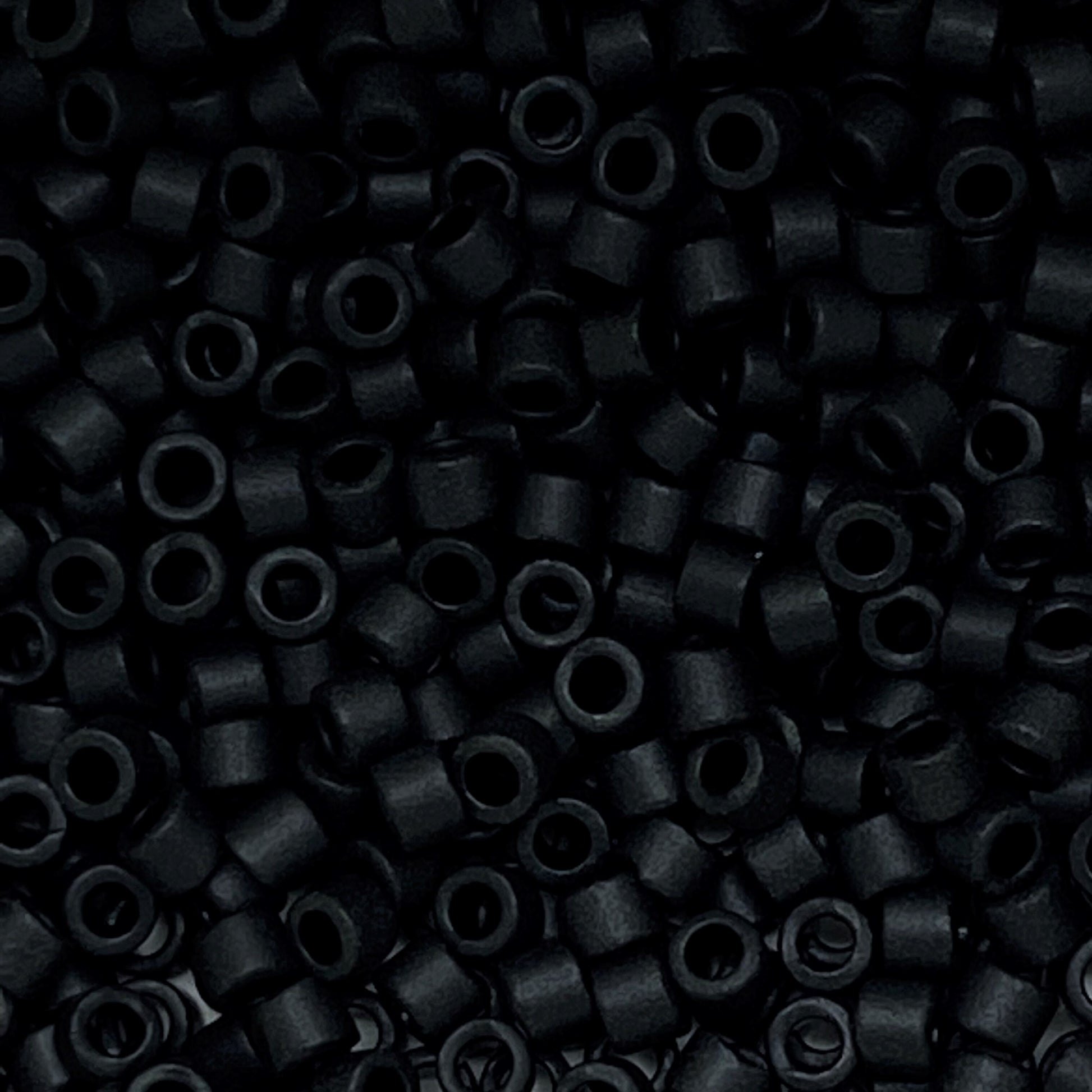 Delica Beads - matte - Black