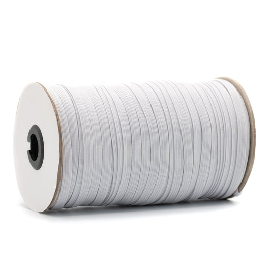 Elastic - White (less than 1 inch width) - Roll (side)