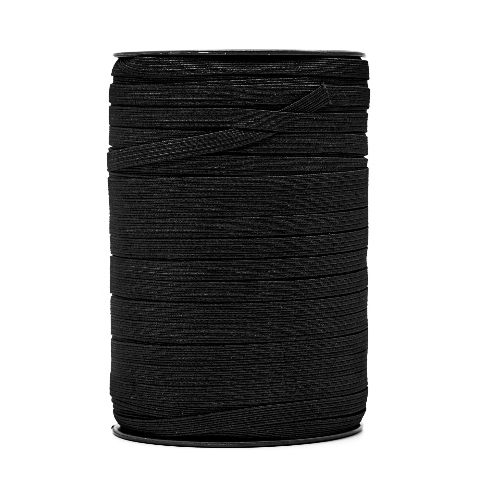 Elastic - Black (less than 1 inch width) - Roll (stand)
