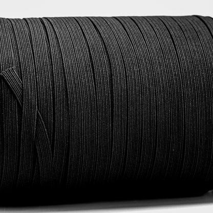 Elastic - Black (less than 1 inch width) - Roll (detail)