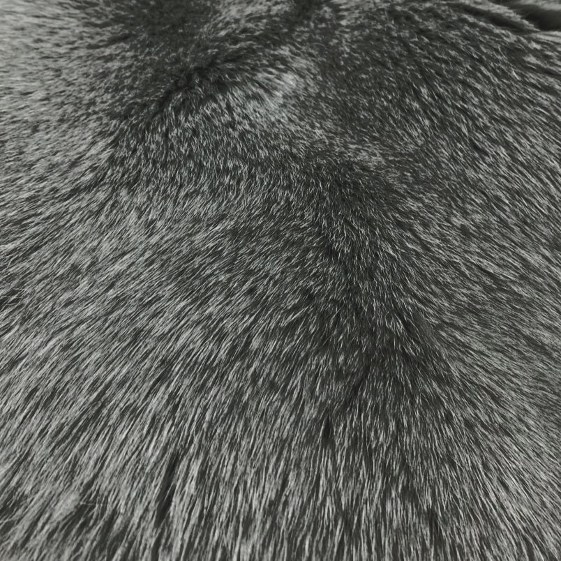 Dyed Fox Fur - Pewter (Mid-Grey)