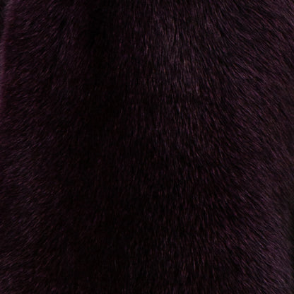 Dyed Norweigan Blue Fox Fur - Raisin (detail)
