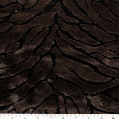 Faux Fur, Brown print, measured