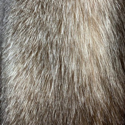 Indigo Fox Fur, Dyed Crystal