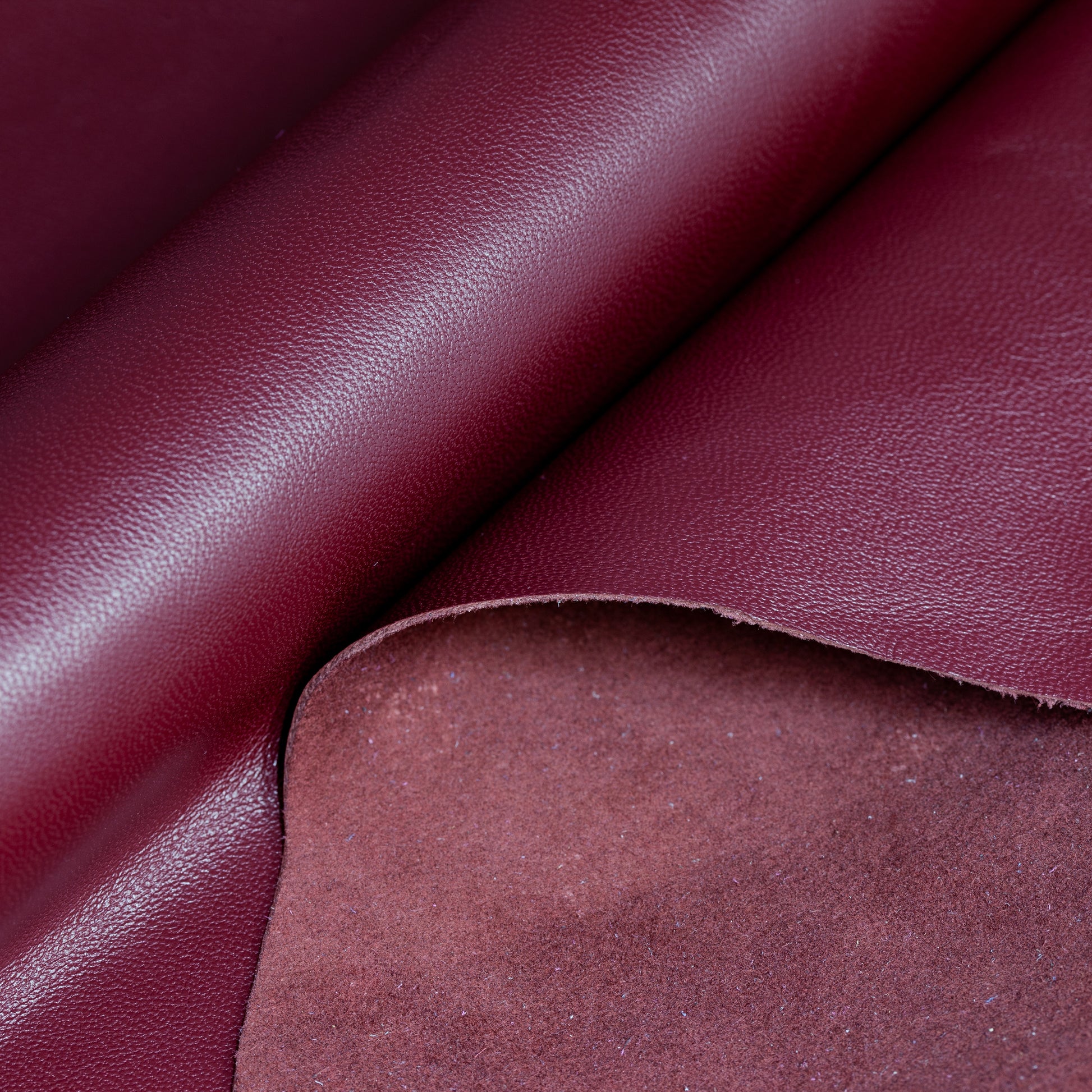 Italian Lamb Leather - Burgundy