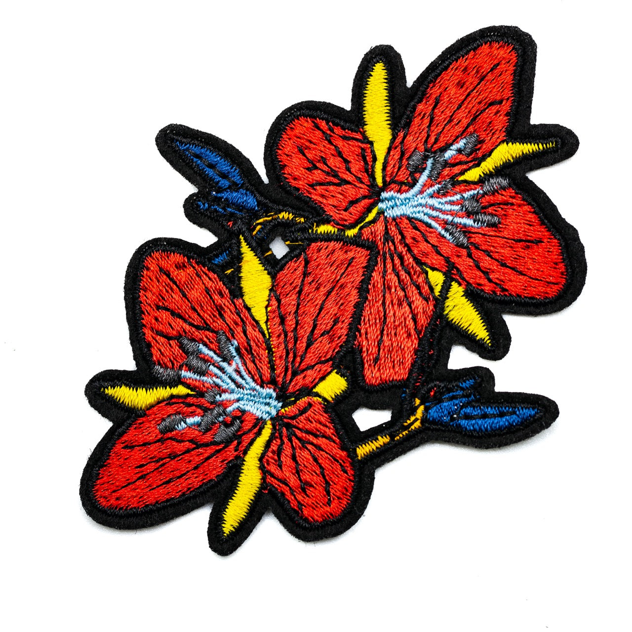 InukChic® Iron-On Patches - Arctic Flower - Red