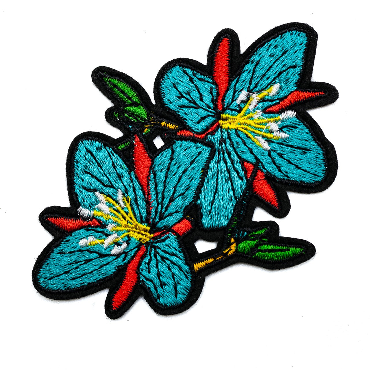 InukChic® Iron-On Patches - Arctic Flower - Turquoise