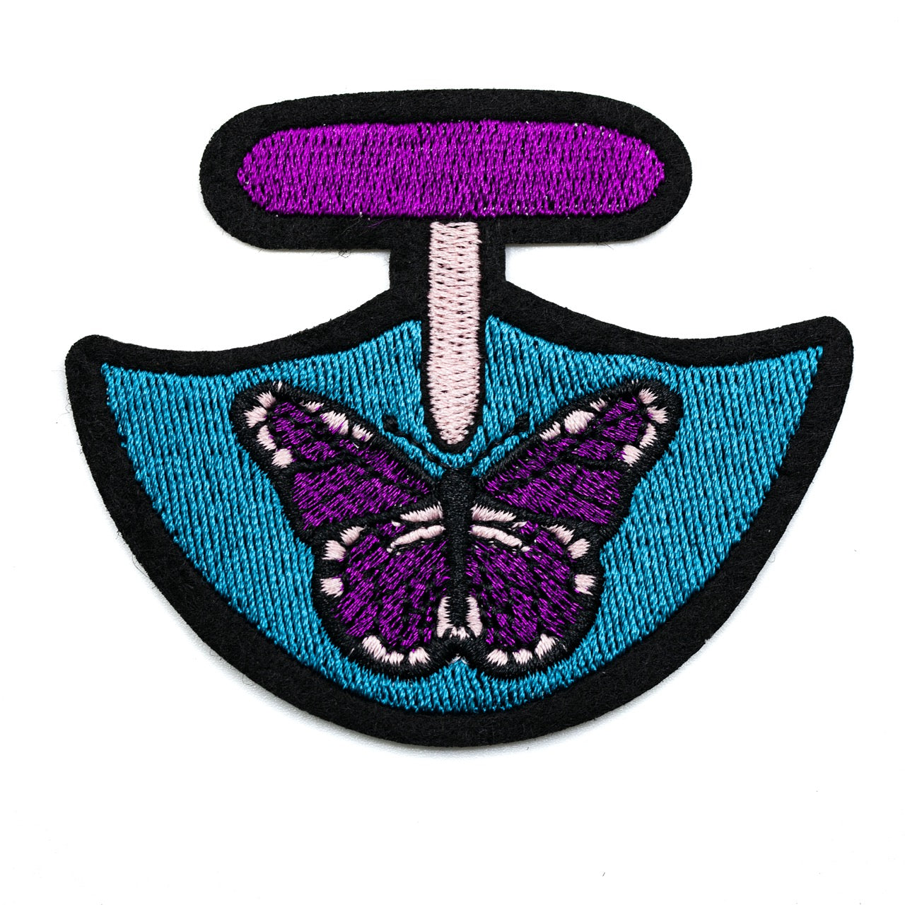 InukChic® Iron-On Patches - Butterfly Ulu - Aqua