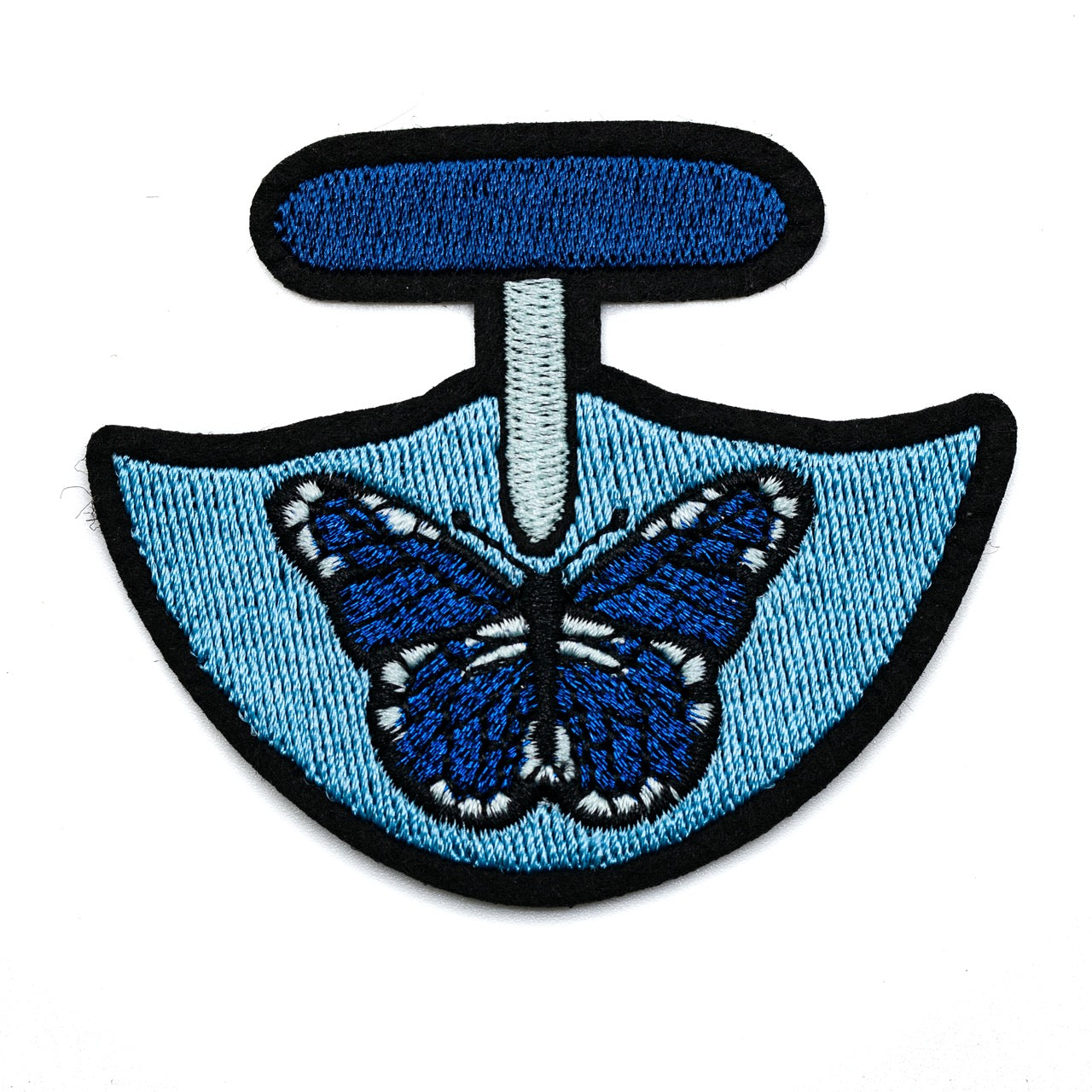 InukChic® Iron-On Patches - Butterfly Ulu - Blue