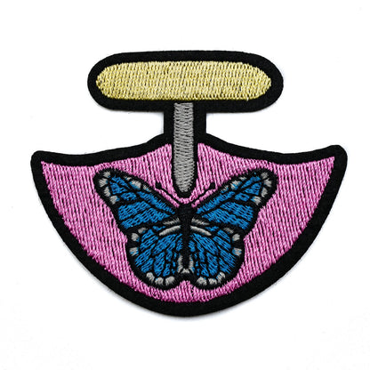 InukChic® Iron-On Patches - Butterfly Ulu - Hot Pink