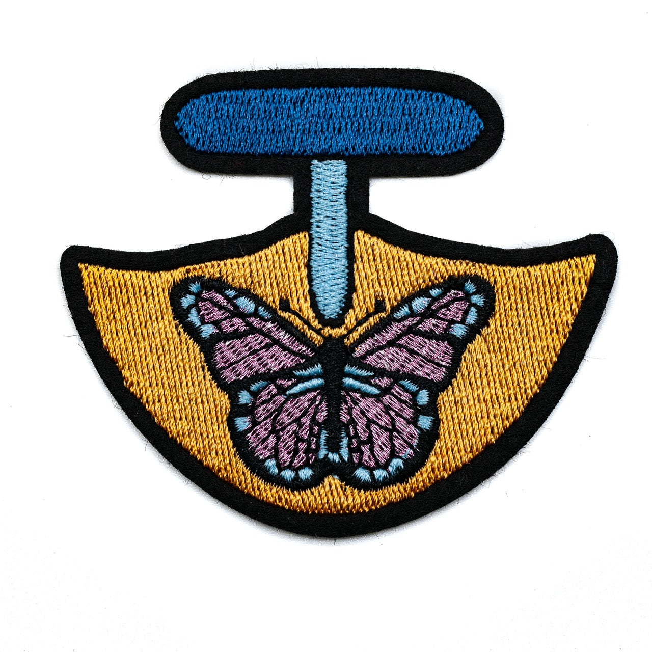 InukChic® Iron-On Patches - Butterfly Ulu - Maize
