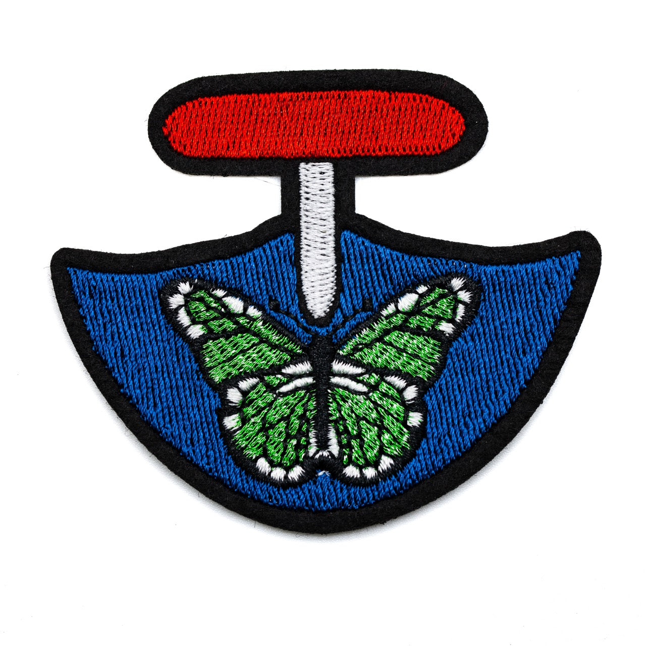InukChic® Iron-On Patches - Butterfly Ulu - Pacific Blue
