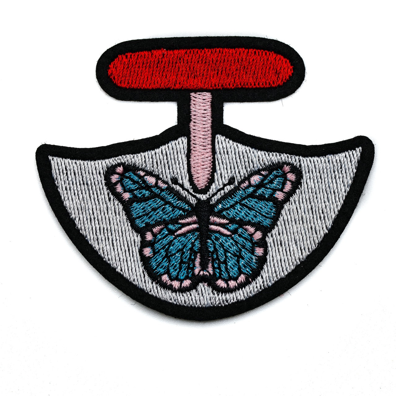 InukChic® Iron-On Patches - Butterfly Ulu - White