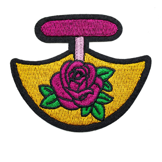 InukChic® Iron-On Patches - Rose Ulu - Berry